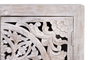 Giner y Colomer Aparador Madera Mango Pata Metal Blanco y Gris Envejecido 80x80 cm
